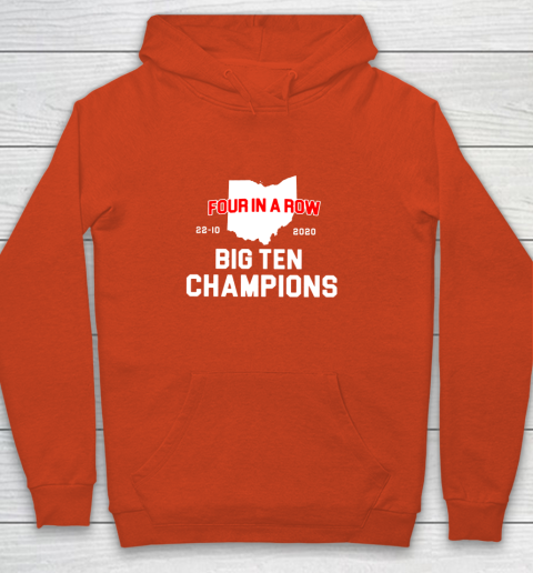 Big Ten Champions Four in a Row 2020 Youth Hoodie 3