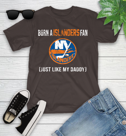 NHL New York Islanders Hockey Loyal Fan Just Like My Daddy Shirt Youth T-Shirt 6