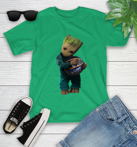 NBA Groot Guardians Of The Galaxy Basketball Sports Utah Jazz Youth T-Shirt 6