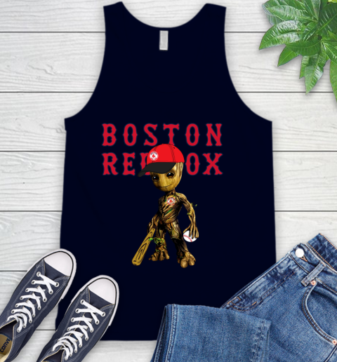 MLB Boston Red Sox Groot Guardians Of The Galaxy Baseball Tank Top 3