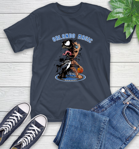 NBA Orlando Magic Basketball Venom Groot Guardians Of The Galaxy T-Shirt 4