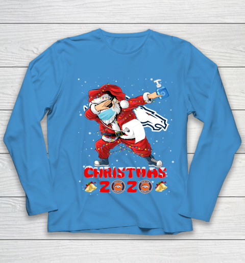Denver Broncos Funny Santa Claus Dabbing Christmas 2020 NFL Youth Long Sleeve 5