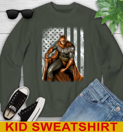 New York Islanders NHL Hockey Batman DC American Flag Shirt Youth Sweatshirt 8