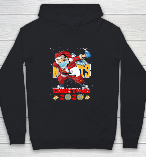 Denver Nuggets Funny Santa Claus Dabbing Christmas 2020 NBA Youth Hoodie