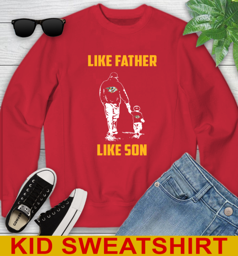 Nashville Predators NHL Hockey Like Father Like Son Sports Youth Sweatshirt 7