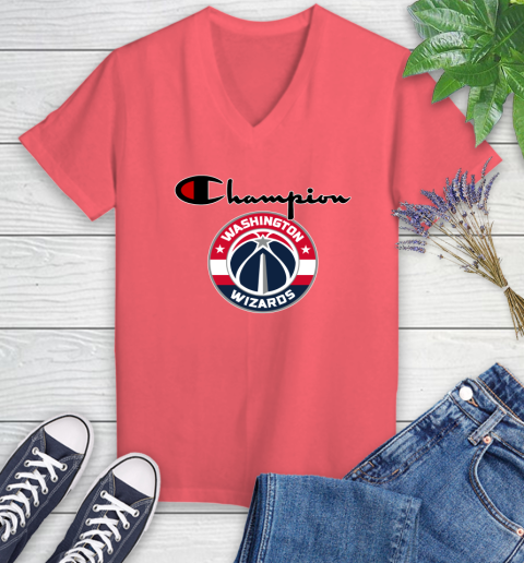 NBA Basketball Washington Wizards Champion Shirt Women's V-Neck T-Shirt 4
