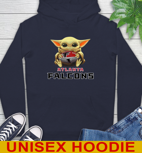 NFL Football Atlanta Falcons Baby Yoda Star Wars Shirt Hoodie 4
