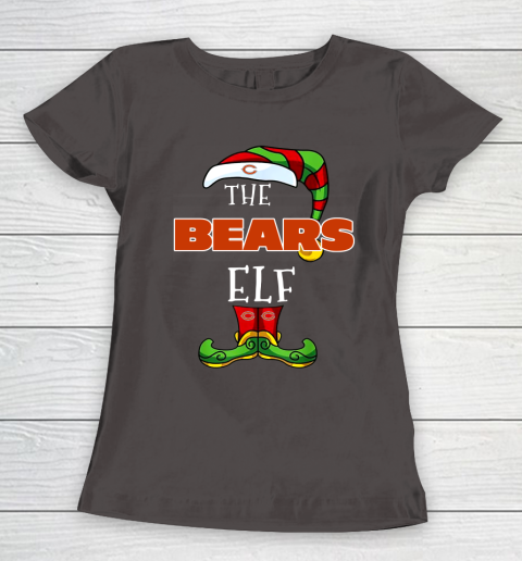 Chicago Bears Christmas ELF Funny NFL Women's T-Shirt 7