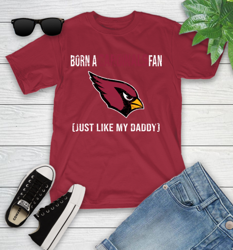 NFL Arizona Cardinals Football Loyal Fan Just Like My Daddy Shirt Youth T-Shirt 12