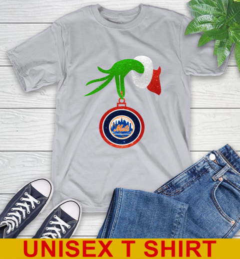 New York Mets Grinch Merry Christmas MLB Baseball T-Shirt 6