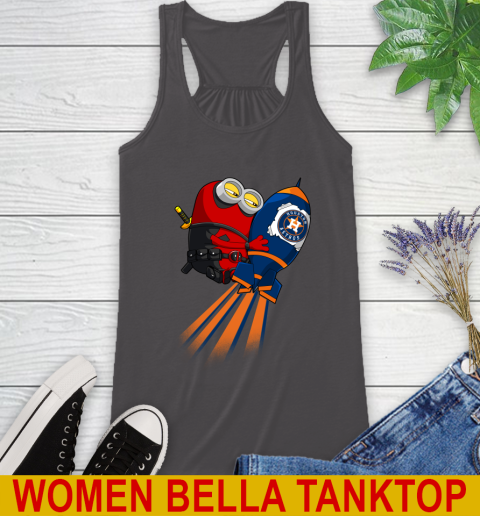 MLB Baseball Houston Astros Deadpool Minion Marvel Shirt Racerback Tank 10