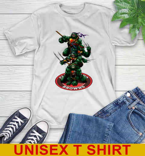 NFL Football Cleveland Browns Teenage Mutant Ninja Turtles Shirt T-Shirt