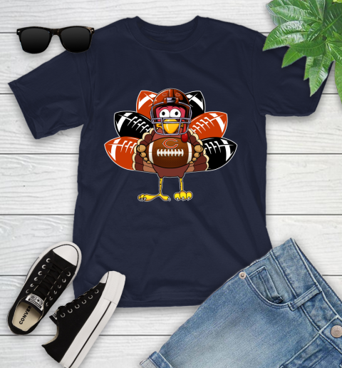 Chicago Bears Turkey Thanksgiving Day Youth T-Shirt 3