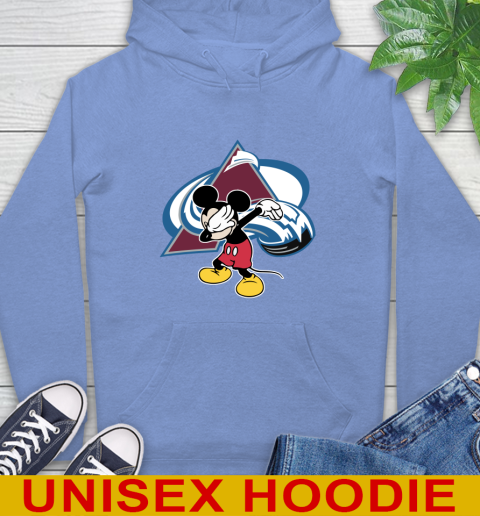 Colorado Avalanche NHL Hockey Dabbing Mickey Disney Sports Hoodie 11