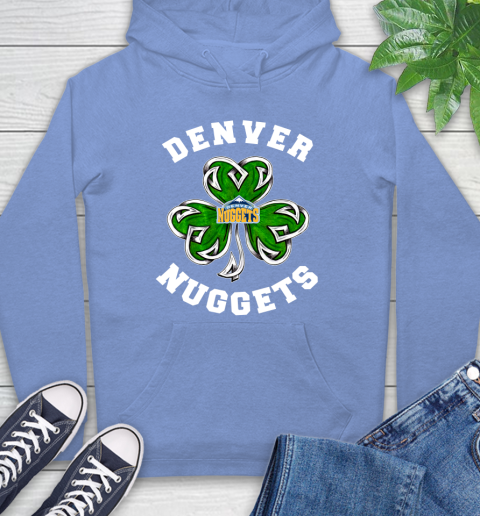 NBA Denver Nuggets Three Leaf Clover St Patrick's Day Basketball Sports Hoodie 11