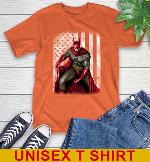 Washington Capitals NHL Hockey Batman DC American Flag Shirt T-Shirt 4