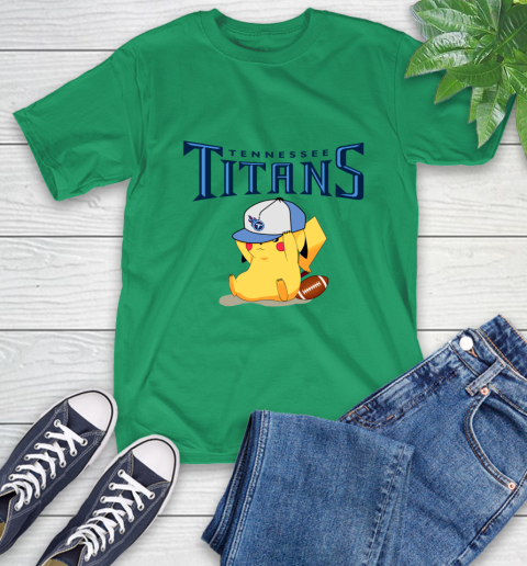 NFL Pikachu Football Tennessee Titans T-Shirt 7