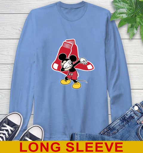 Boston Red Sox MLB Baseball Dabbing Mickey Disney Sports Long Sleeve T-Shirt 11