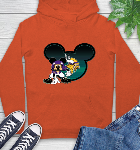 NFL Minnesota Vikings Mickey Mouse Disney Football T Shirt Hoodie 5