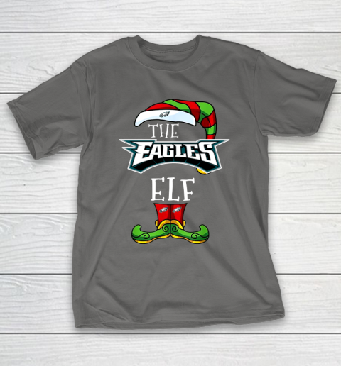 Philadelphia Eagles Christmas ELF Funny NFL T-Shirt 8