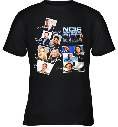 Love NCIS Naval Criminal Investigative Service TV Movies Signature Youth T-Shirt