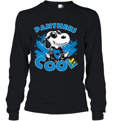 Carolina Panthers Snoopy Joe Cool We're Awesome Youth Long Sleeve