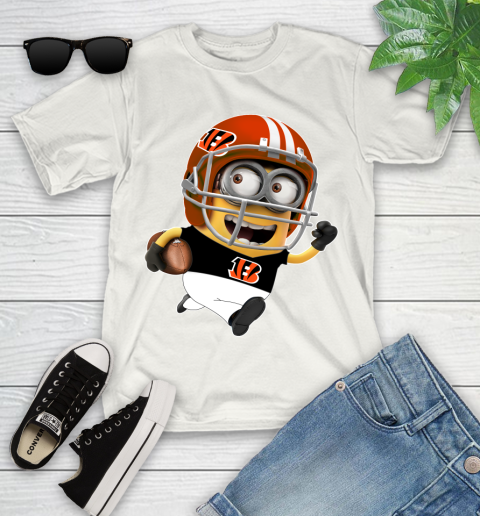 NFL Cincinnati Bengals Minions Disney Football Sports Youth T-Shirt