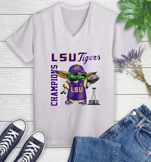 Baby Yoda LSU Tigers Champion Shirt 78
