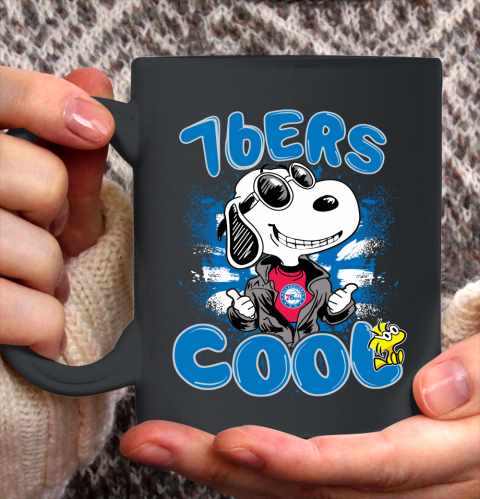 NBA Basketball Philadelphia 76ers Cool Snoopy Shirt Ceramic Mug 15oz