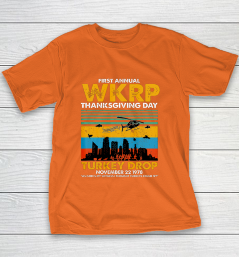 Wkrp Turkey Drop Shirt Turkey Drop T Shirt Turkey Drop Retro Youth T-Shirt 4
