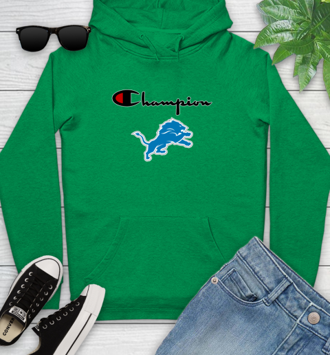 NFL Football Detroit Lions Champion Shirt Youth Hoodie 5