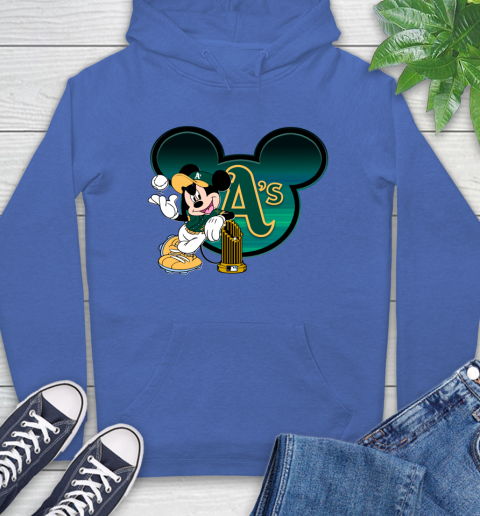MLB Oakland Athletics The Commissioner's Trophy Mickey Mouse Disney Hoodie 9