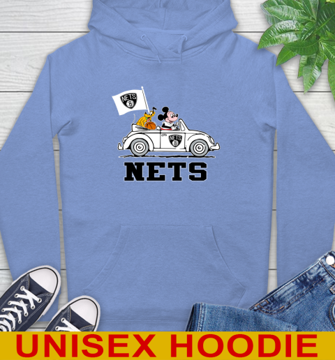 NBA Basketball Brooklyn Nets Pluto Mickey Driving Disney Shirt Hoodie 11