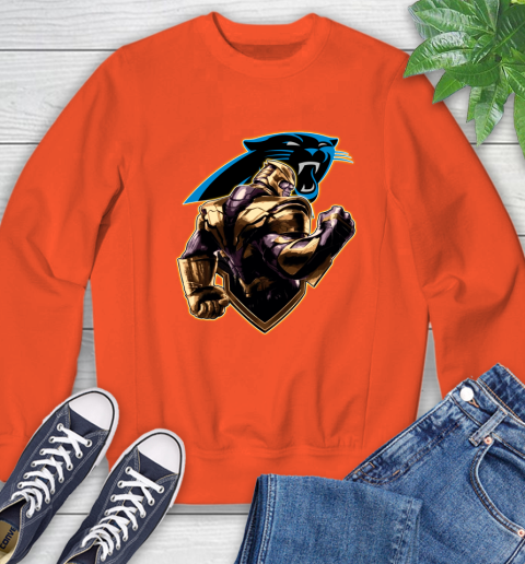 NFL Thanos Avengers Endgame Football Sports Carolina Panthers Sweatshirt 4