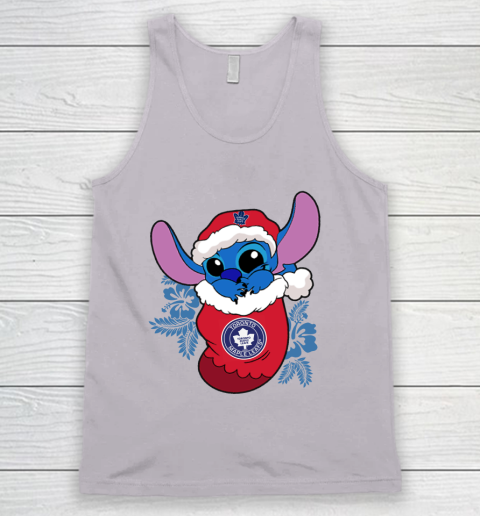 Toronto Maple Leafs Christmas Stitch In The Sock Funny Disney NHL Tank Top 4