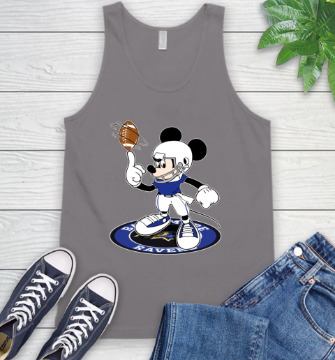 NFL Football Baltimore Ravens Cheerful Mickey Disney Shirt Tank Top 7
