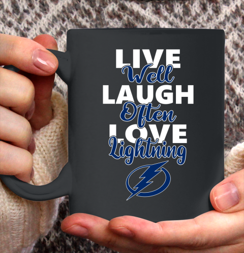 NHL Hockey Tampa Bay Lightning Live Well Laugh Often Love Shirt Ceramic Mug 11oz