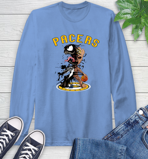 NBA Indiana Pacers Basketball Venom Groot Guardians Of The Galaxy Long Sleeve T-Shirt 11