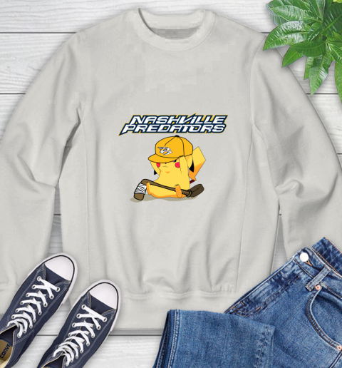 NHL Pikachu Hockey Sports Nashville Predators Sweatshirt 12