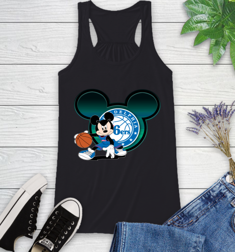 NBA Philadelphia 76ers Mickey Mouse Disney Basketball Racerback Tank 2