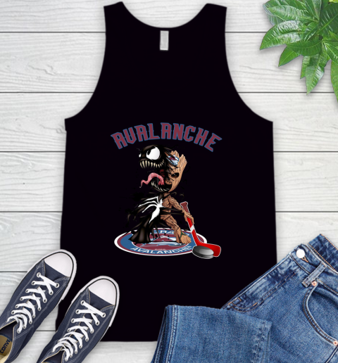 NHL Colorado Avalanche Hockey Venom Groot Guardians Of The Galaxy Tank Top 2