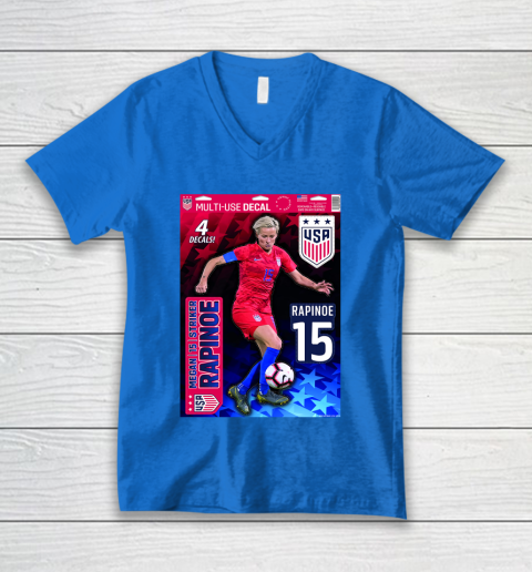 Megan Rapinoe USA Team 15 V-Neck T-Shirt 5
