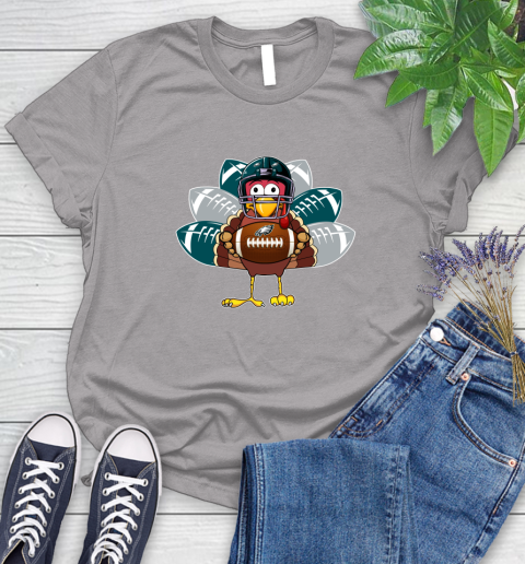 Philadelphia Eagles Turkey Thanksgiving Day Women's T-Shirt 5