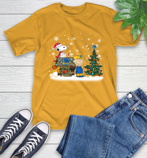 Golden State Warriors NBA Basketball Christmas The Peanuts Movie Snoopy Championship T-Shirt 2