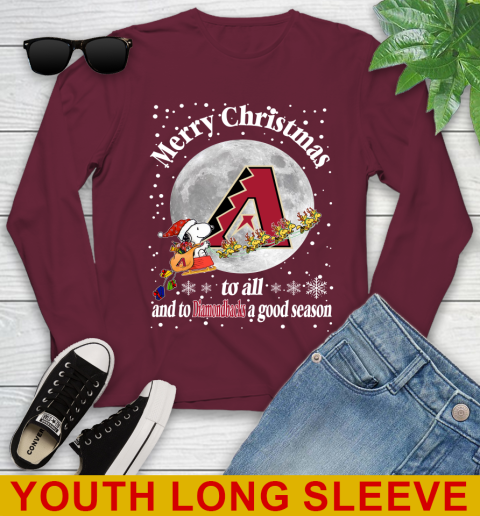 Arizona Diamondbacks Merry Christmas To All And To Diamondbacks A Good Season MLB Baseball Sports Youth Long Sleeve 6