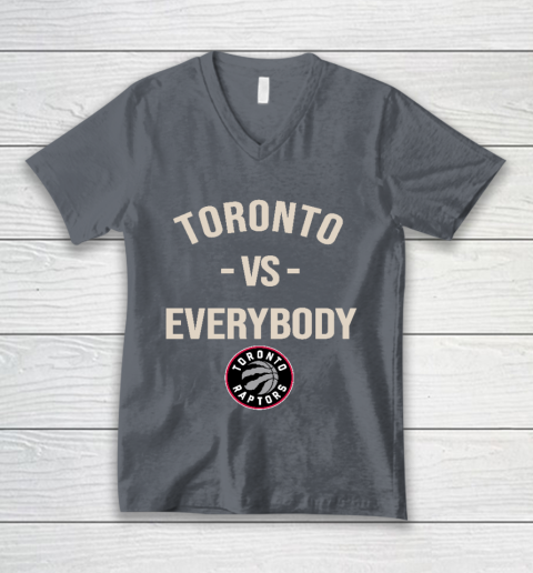 Toronto Raptors Vs Everybody V-Neck T-Shirt 4