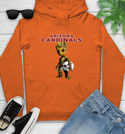 Arizona Cardinals NFL Football Groot Marvel Guardians Of The Galaxy Youth Hoodie 5