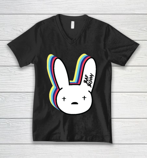Bad Bunny Logo V-Neck T-Shirt