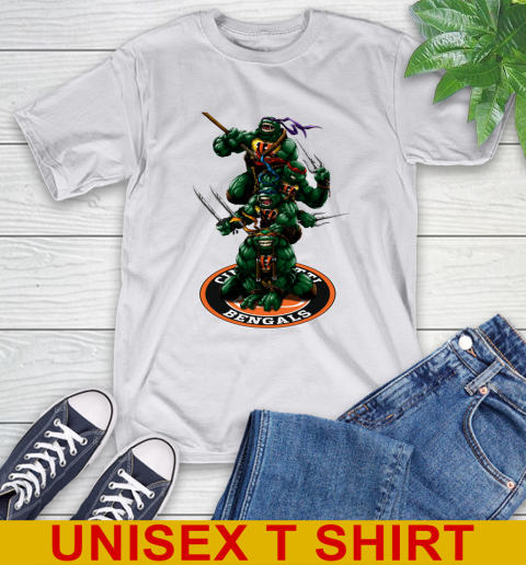 NFL Football Cincinnati Bengals Teenage Mutant Ninja Turtles Shirt T-Shirt 12