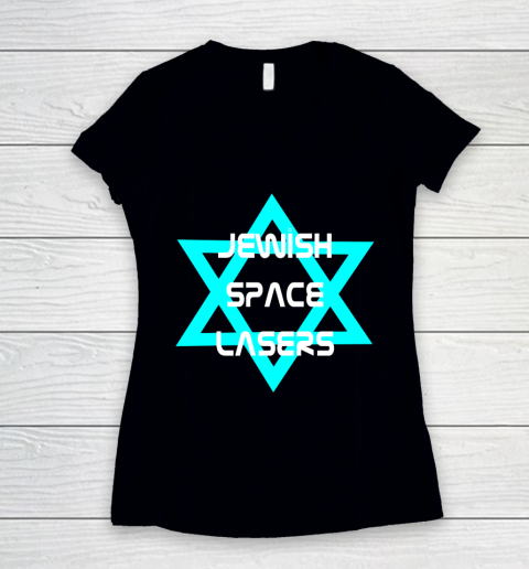 Jewish Space Lasers Logo Women's V-Neck T-Shirt